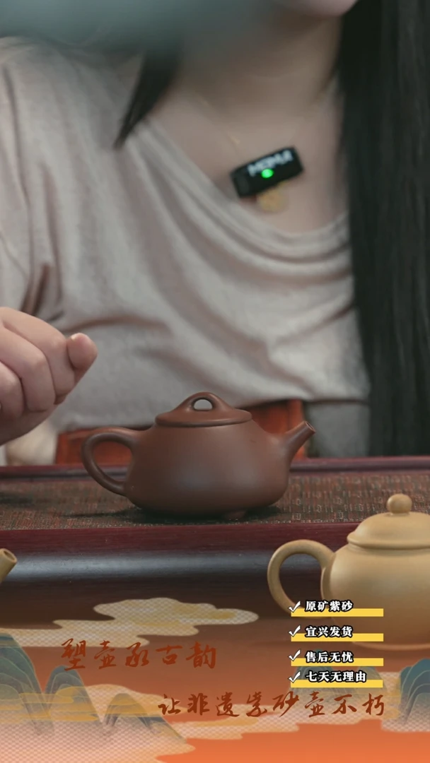 茶壶紫砂宜兴紫砂茶壶 石瓢 180cc