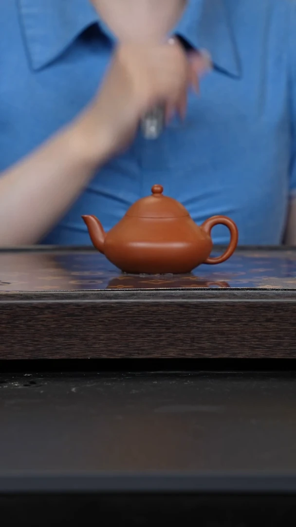 茶壶紫砂生砂赵庄朱泥矮梨