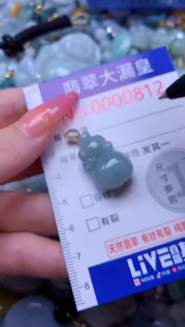 翡翠未镶嵌吊坠(不含链)0812