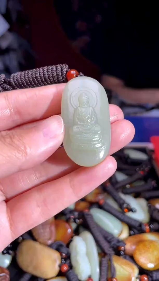 和田玉未镶嵌挂件1