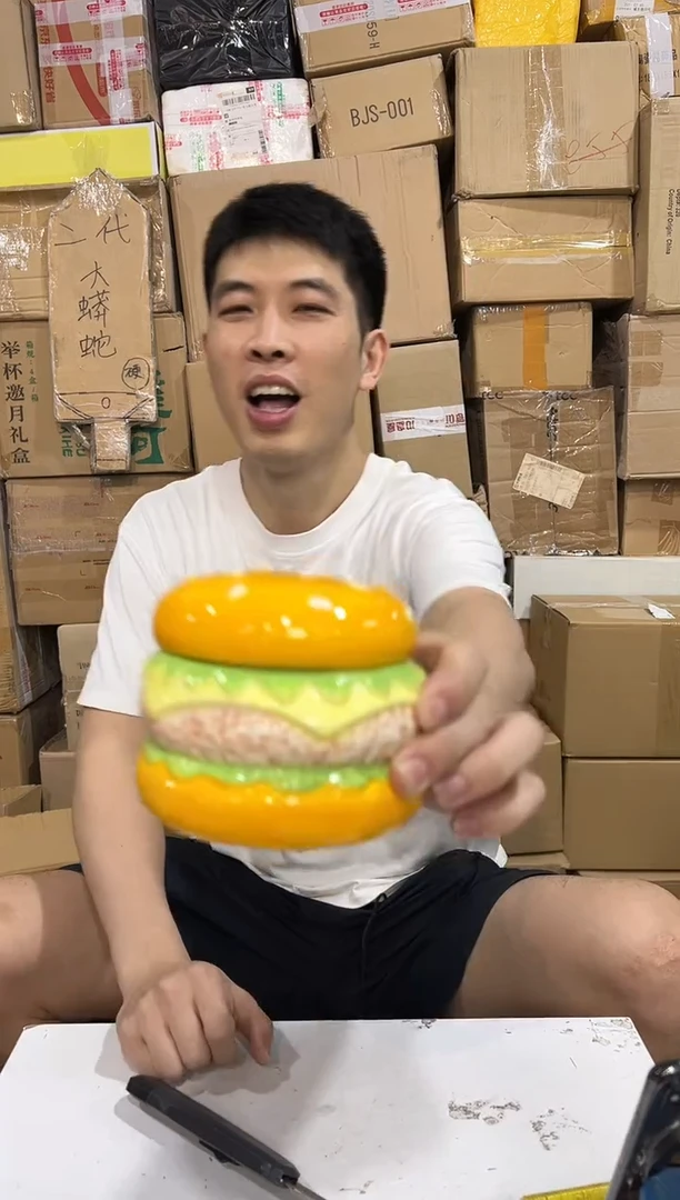 瓷片汉堡罐子 陶瓷材质aaa
