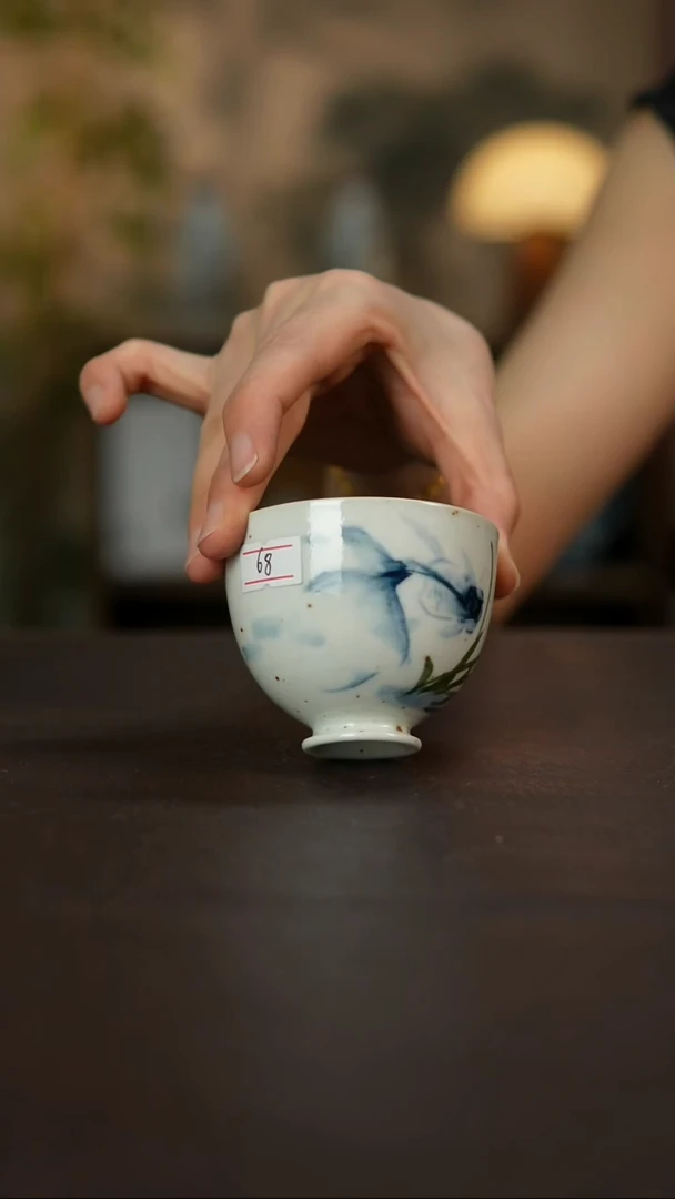 杯景德镇陶瓷杯碗柴烧多人