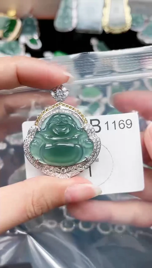 【闪购商品】翡翠颈饰未镶嵌1169赠皮绳