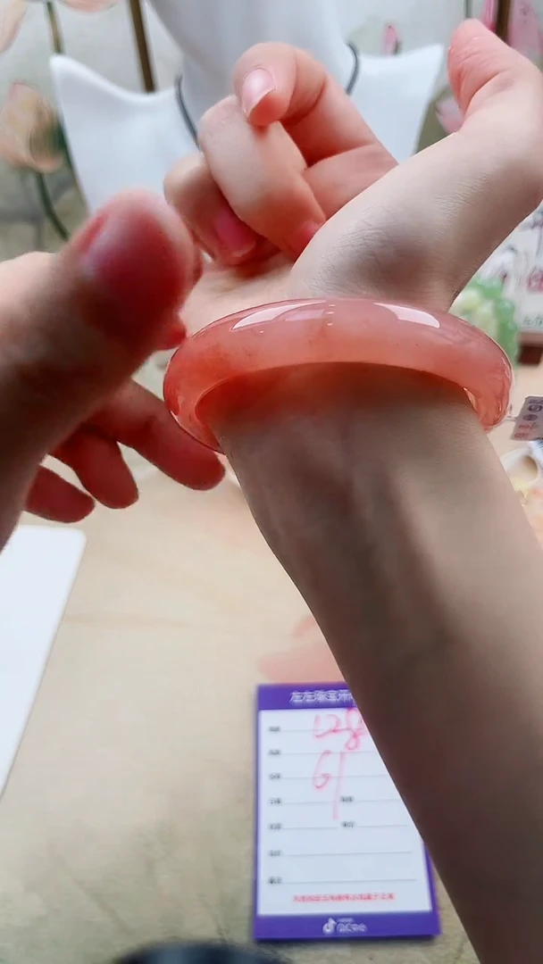 石英质玉手镯未镶嵌L28微色差61mm