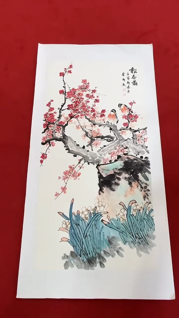 国画国画字画小姐姐真好看