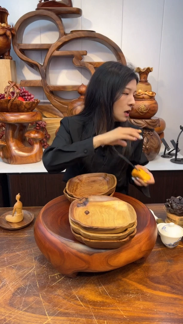 木香樟实木创意盘子