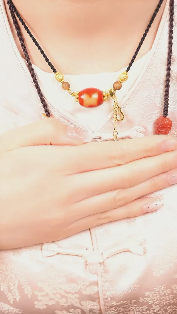 玛瑙/玉髓（覆膜）颈饰未镶嵌传世珠宝