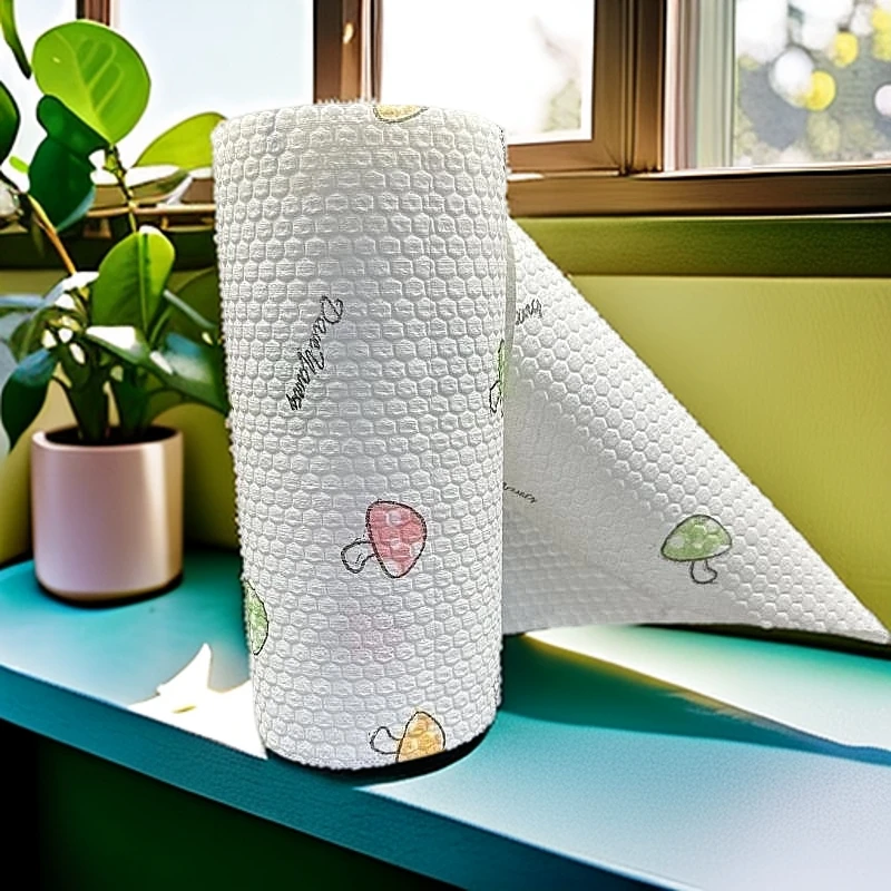 【抹布团单】荔干湿两用一次性洗碗布厨房清洁多种混发（40道具=1卷）