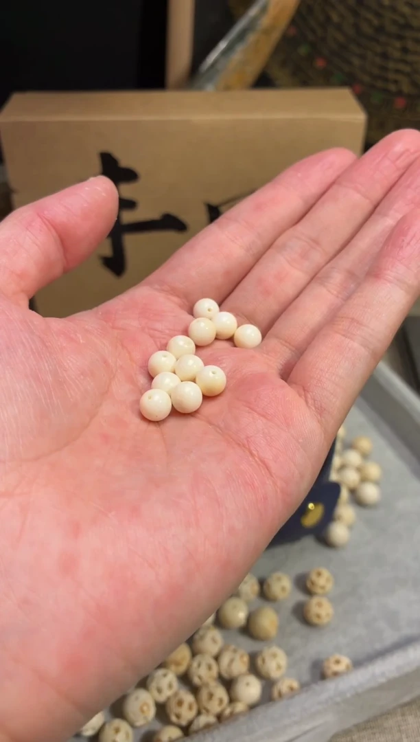 其他猛犸象牙闪购129虬系列皮肉脑圆珠单籽7mm全品