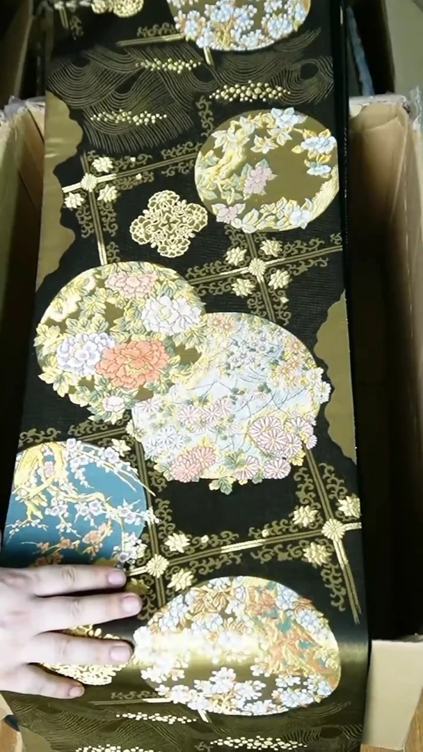 织绣织锦102六通团花