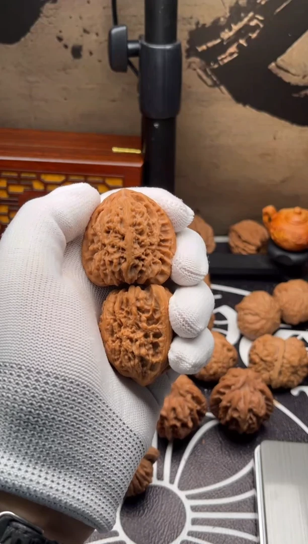 把件文玩核桃福**家南疆石 编号159 尺寸41