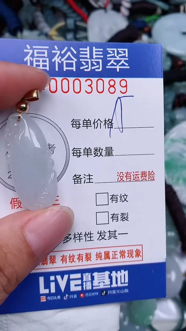 翡翠未镶嵌颈饰...0003089