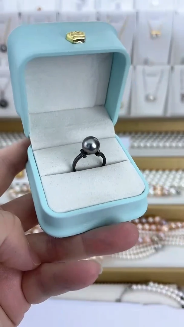 【闪购商品】海水珍珠戒指未镶嵌天然极光珍珠大溪地戒指