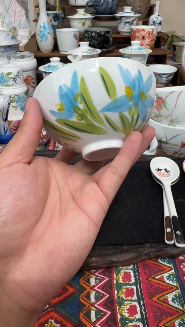 摆件陶瓷景德镇高温釉下陶瓷