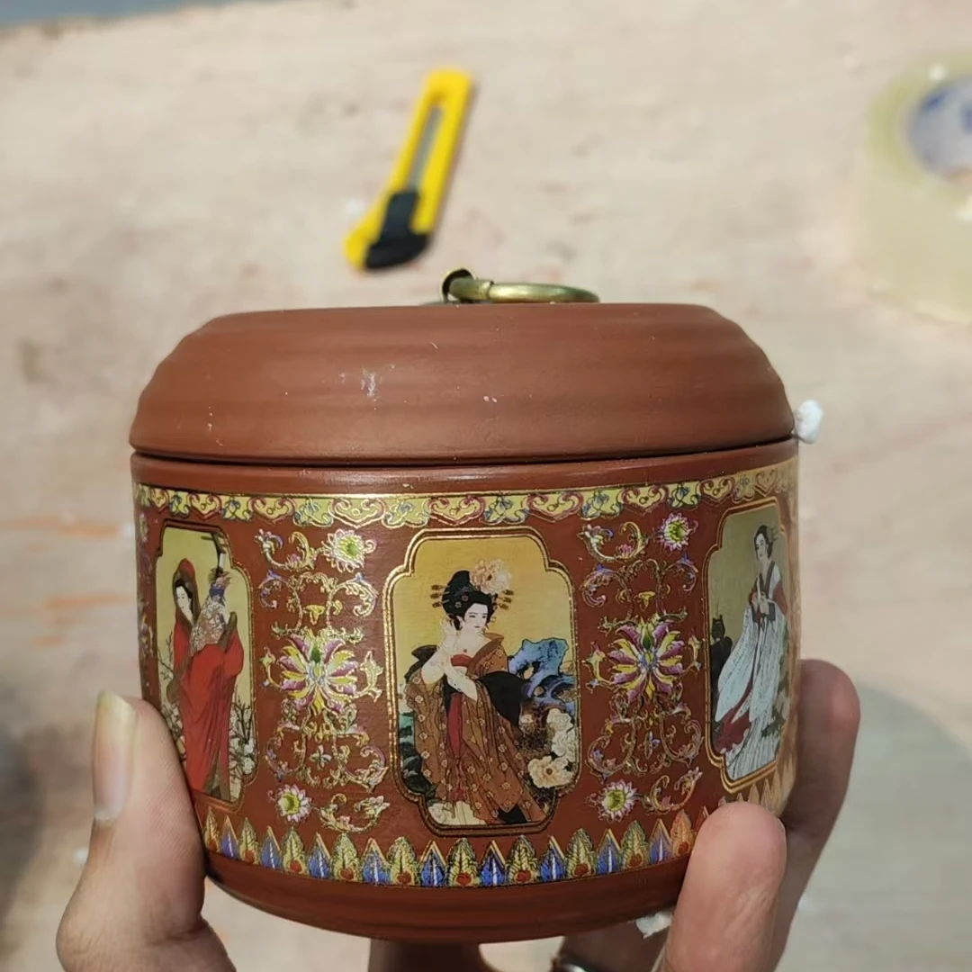 【闪购商品】紫砂四大美人十二金钗茶叶罐