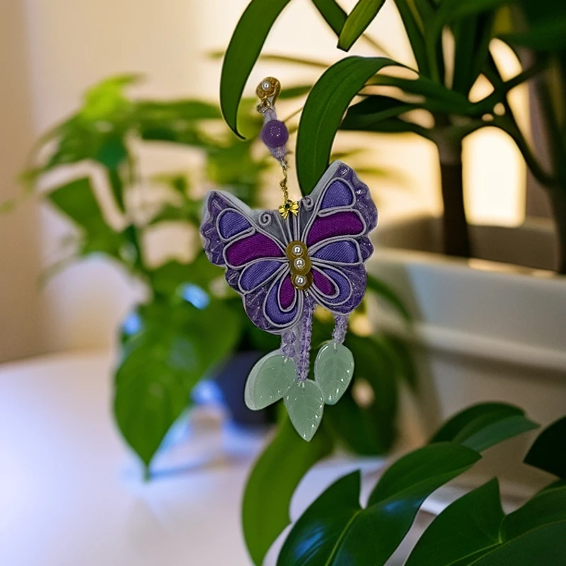 新中式B135旗袍唐装手工定制蝴蝶压襟