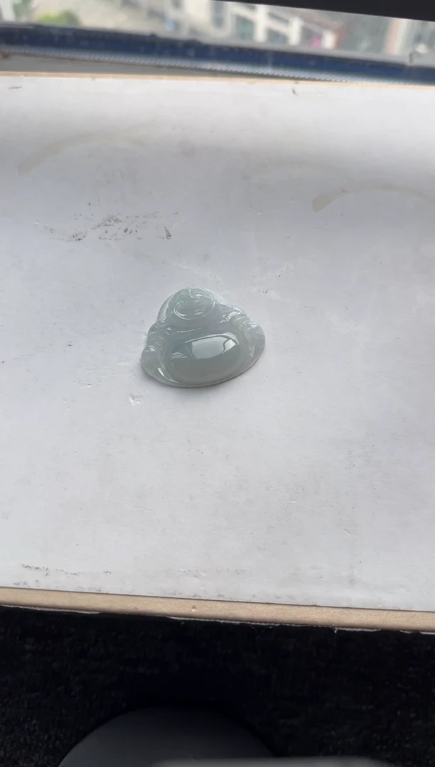 翡翠未镶嵌颈饰云*天然A货翡翠冰底色大佛公吊坠 多样性一件