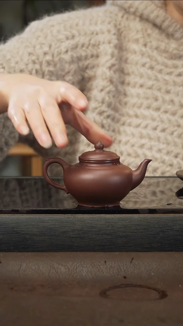 茶壶紫砂25 笑樱 紫泥  120cc