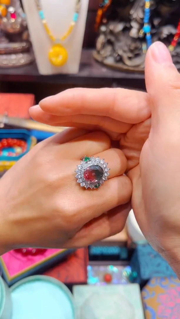 【闪购商品】碧玺1银S925镶嵌欣妹专属精选链接b100