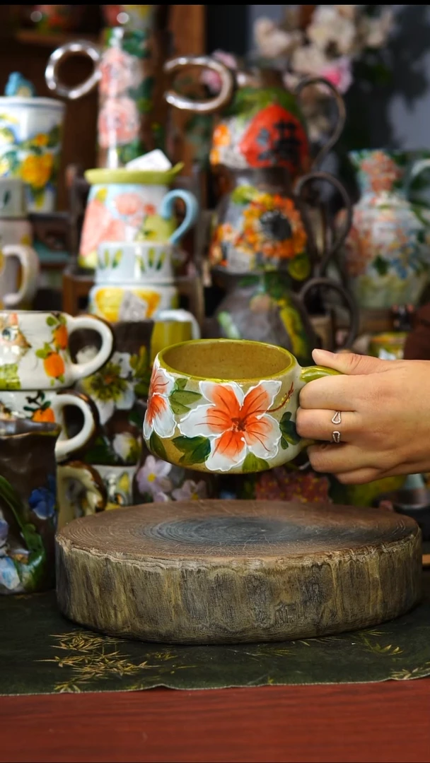 陶瓷121景德镇手工手绘釉下彩