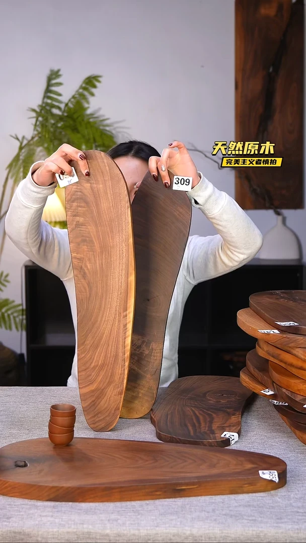 木北美黑胡桃原木.干裂疤结不属于商品质量问题完美主义者慎拍