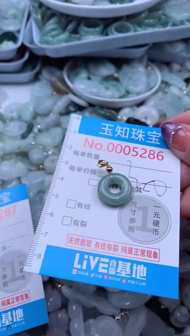 翡翠未镶嵌吊坠(不含链)5286