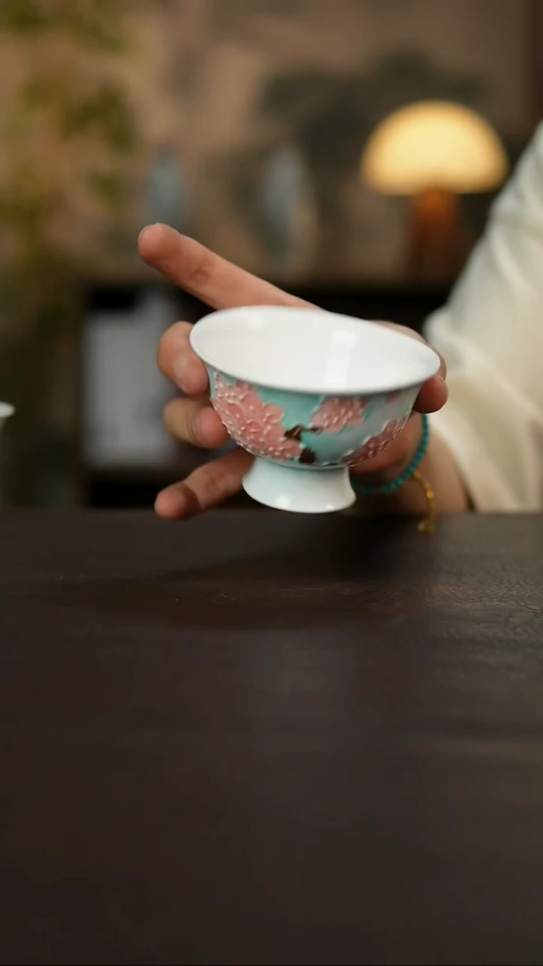 杯景德镇陶瓷杯碗柴烧多人