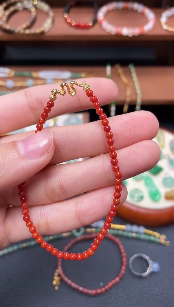 【闪购商品】南红玛瑙手串未镶嵌一个  JK203