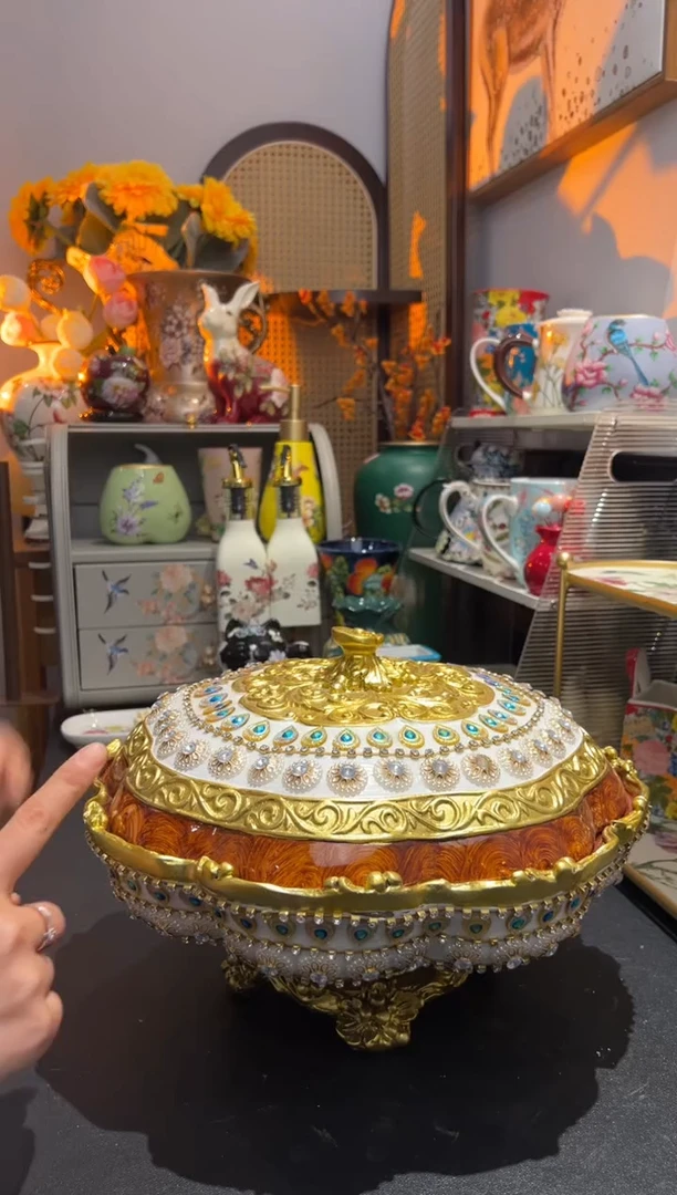 外贸陶瓷家居百货-树脂果盘