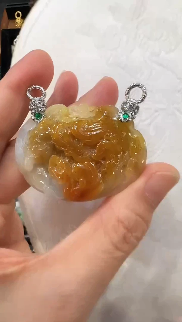 颈饰未镶嵌翡翠国风