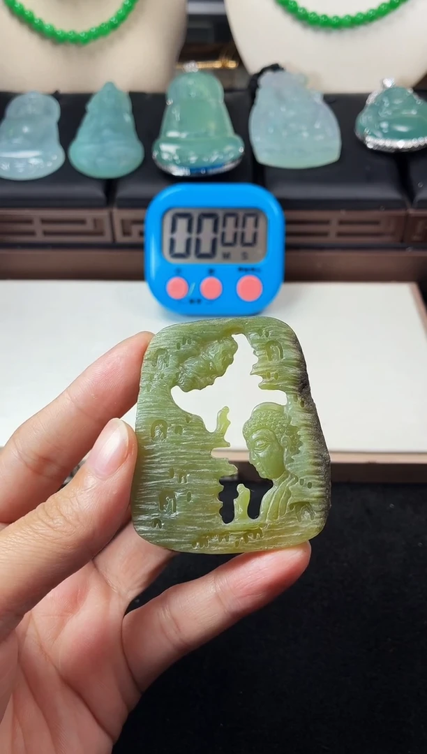 未镶嵌定制翡翠枕**～5044毛货不退不换