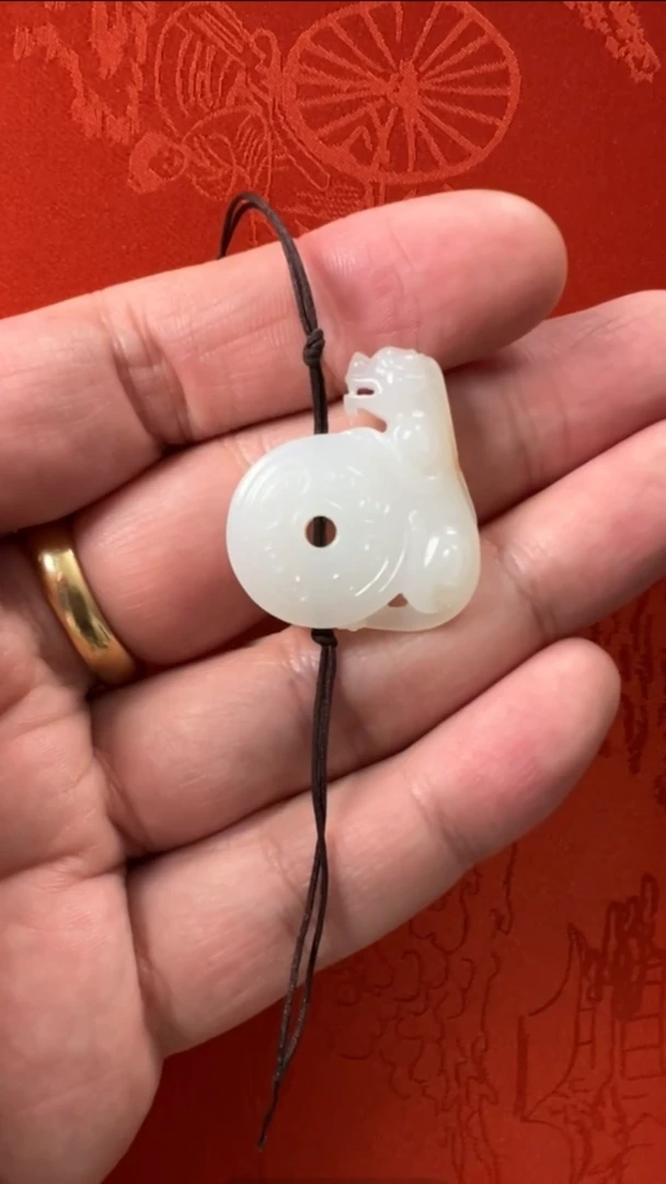 【闪购商品】和田玉挂件未镶嵌新疆料财源滚滚雕件