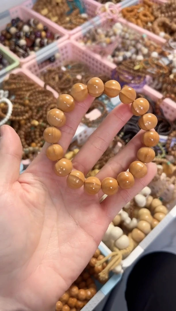 手串菩提根/象牙果猴头鲨鱼背手串 14mm