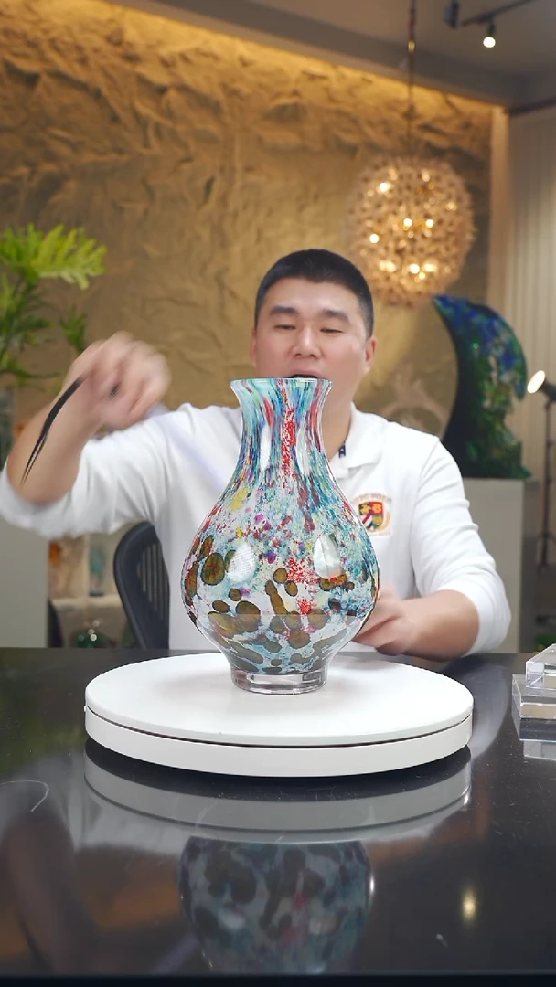 手工艺品琉璃莫奈花园设计款花器
