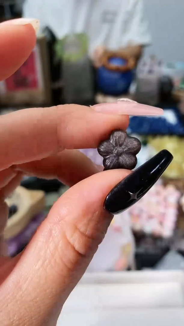 黑曜岩未镶嵌颈饰44a多样性发其一/6.13/1个