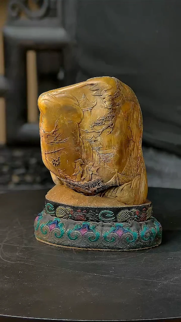 寿山石印石一物一拍