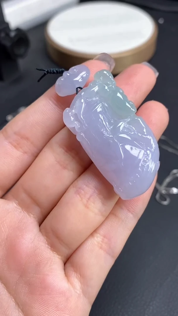 定制翡翠未镶嵌春彩大竹节