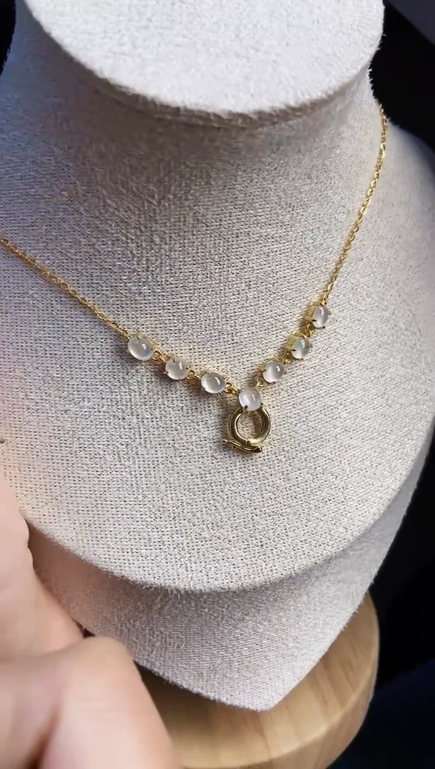 颈饰银S925镶嵌翡翠12