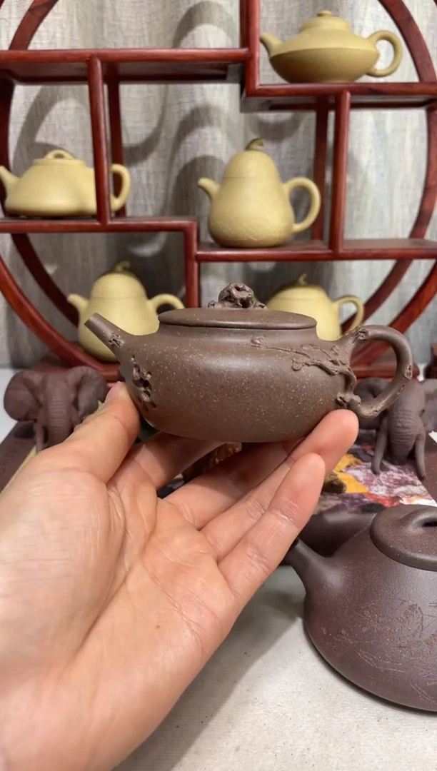 【闪购商品】紫砂茶壶石梅幽香