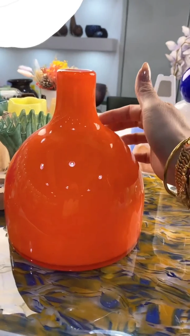 【闪购商品】琉璃慕忆家花瓶微瑕