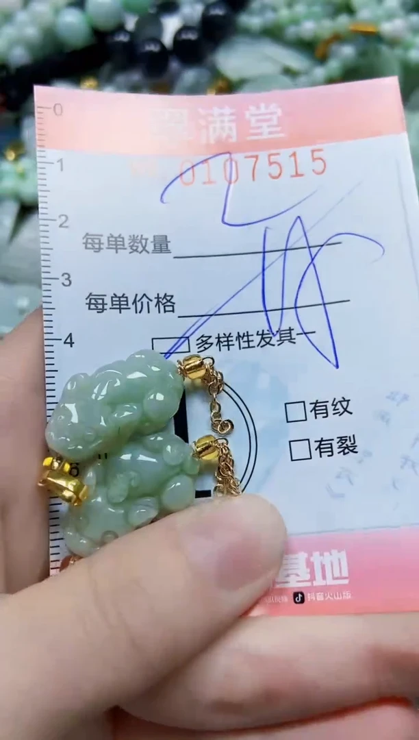 【闪购商品】翡翠颈饰未镶嵌闪购0107515多样性发其一