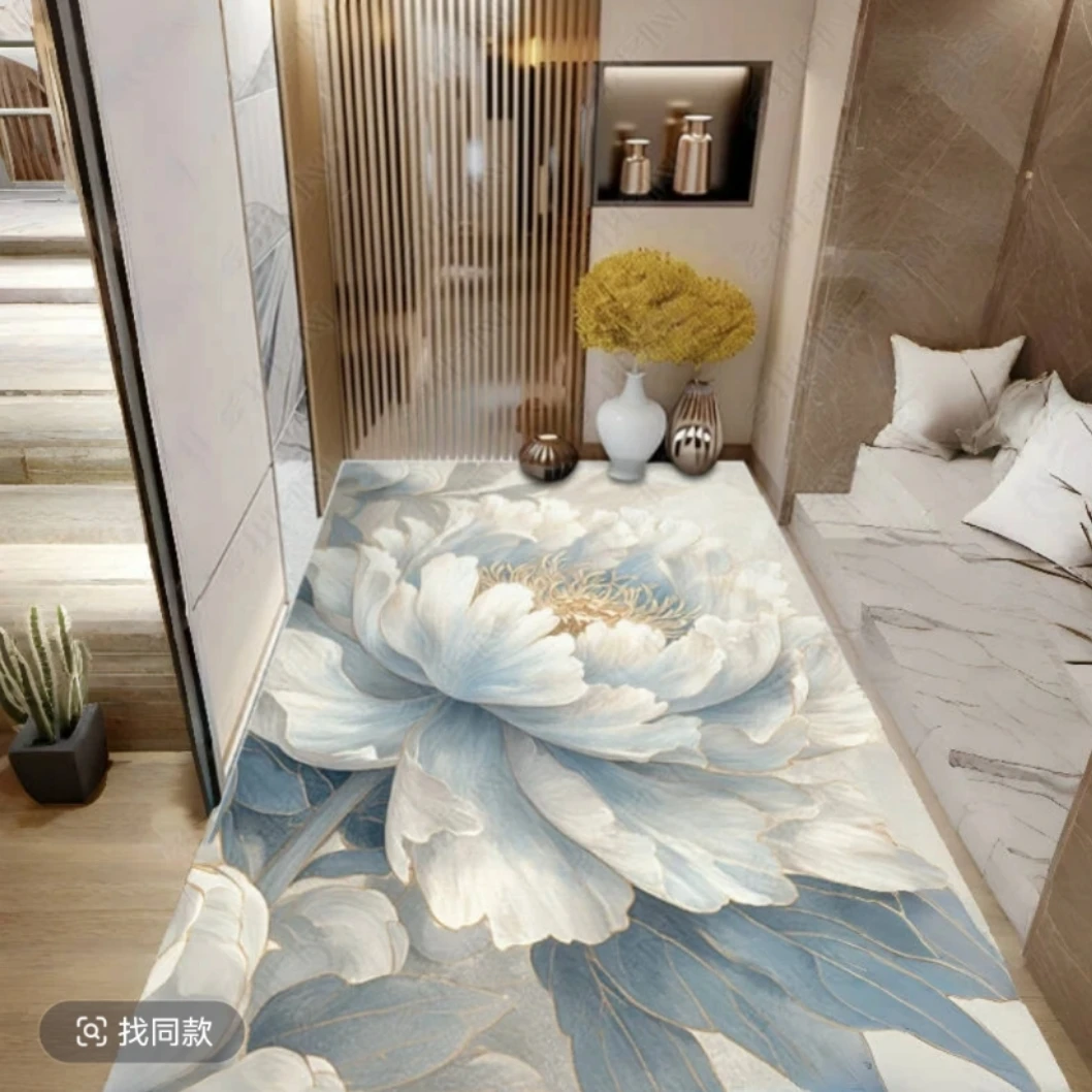 2025年新款高级感满满客厅地垫硅藻泥材质吸水防滑又耐磨