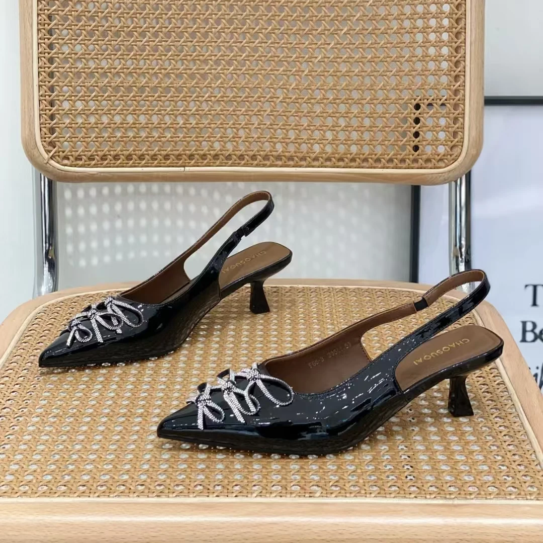 82-209   夏季新款时尚气质细跟包头凉鞋