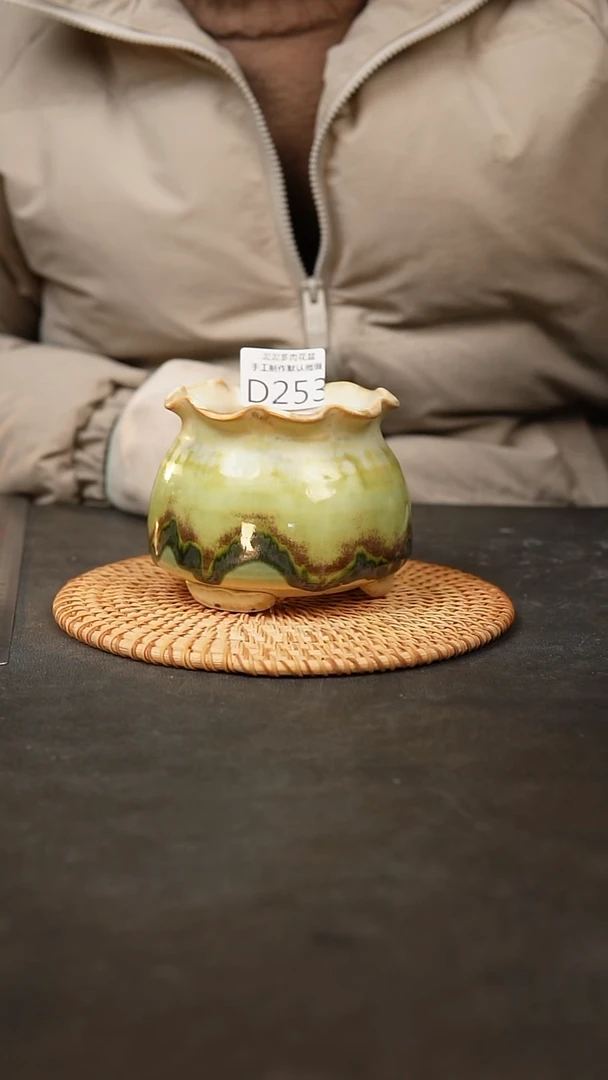【闪购商品】瓷片泥泥陶瓷花盆