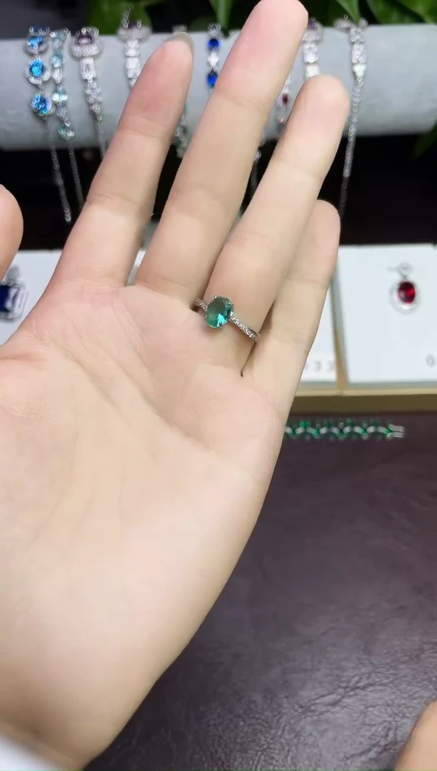 合金合成钻石帕拉伊巴戒指