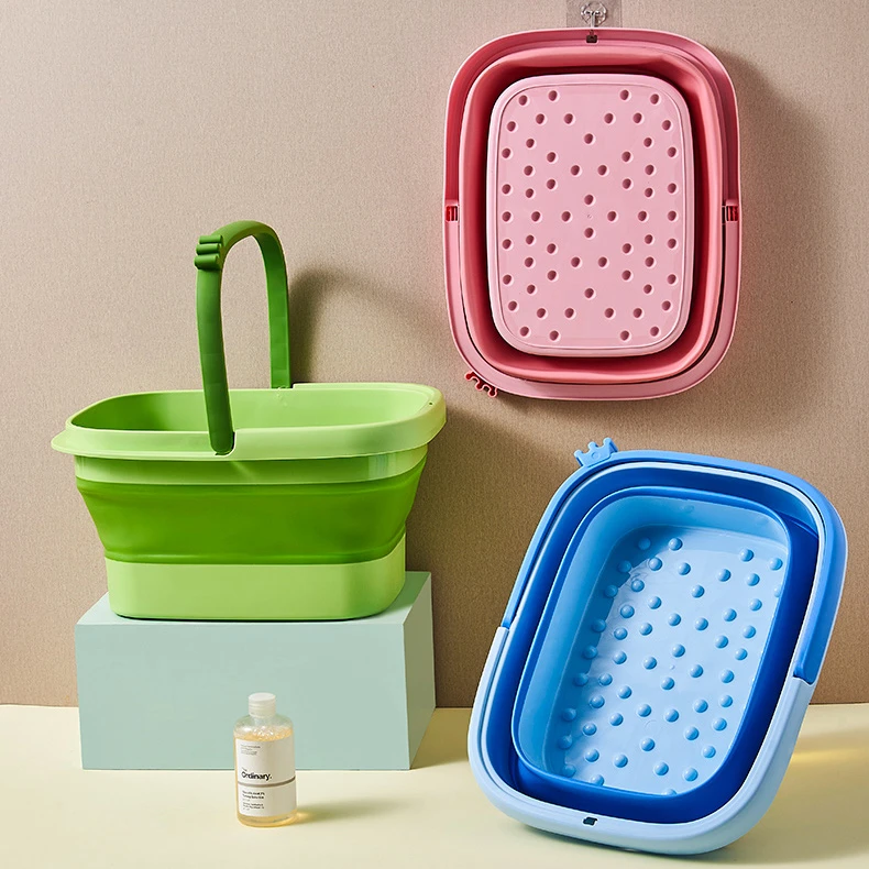家用宿舍可折叠足浴盆便携式泡脚桶洗脚盆 长41CM宽32CM高21CM