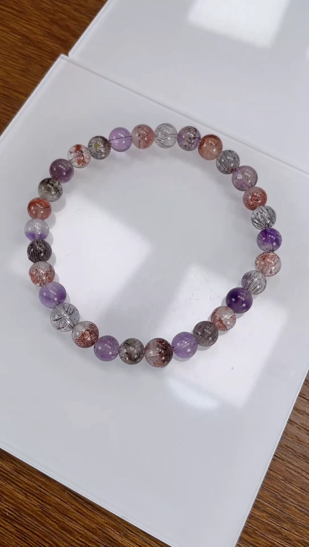 【闪购商品】水晶手链未镶嵌超七手串6+mm 多样性发一