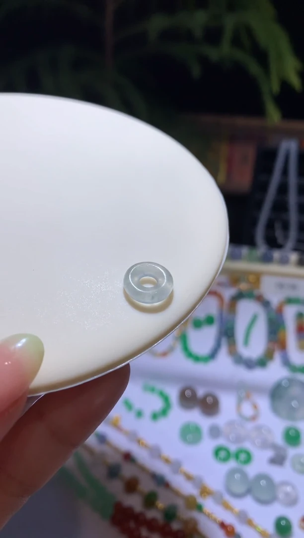 【闪购商品】定制翡翠未镶嵌10.9*3.1甜甜圈280+28