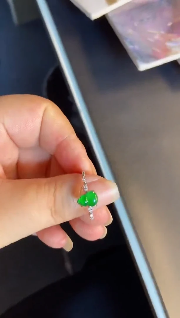 吊坠(不含链)银S925镶嵌翡翠1