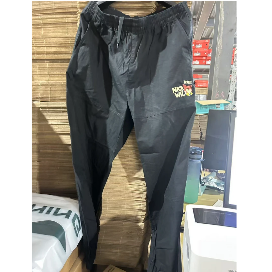 《B品以直播展示为准》李宁夏季运动系列黑色时尚休闲长裤男AWBU334